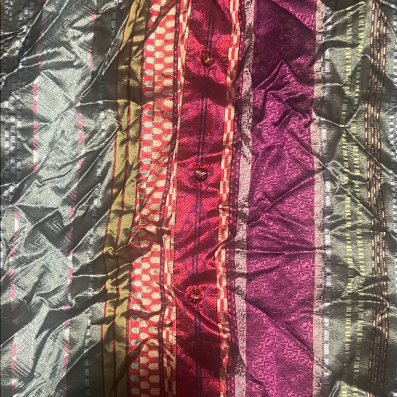 Robert Graham Vibrant Striped Shirt in Purple and Blue - Picture 5 of 6